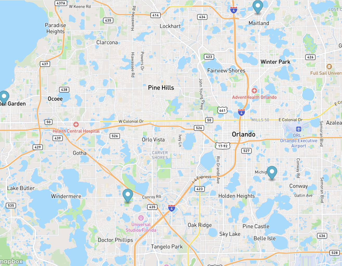 CourtReserve Map